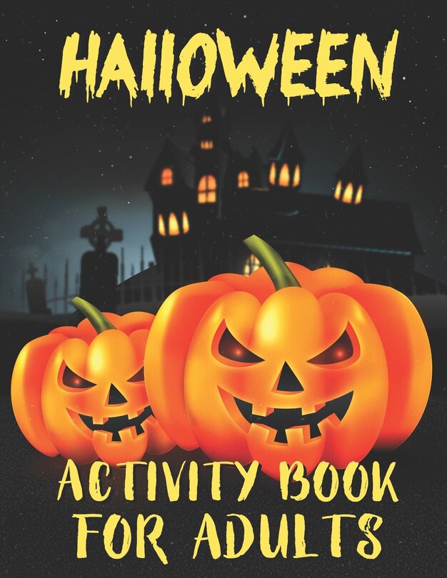 Front cover_Halloween Activity Books For Adults