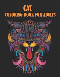 Front cover_Cat Coloring Book For Adults