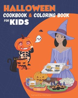 Front cover_Halloween Cookbook for Kids and Coloring Book