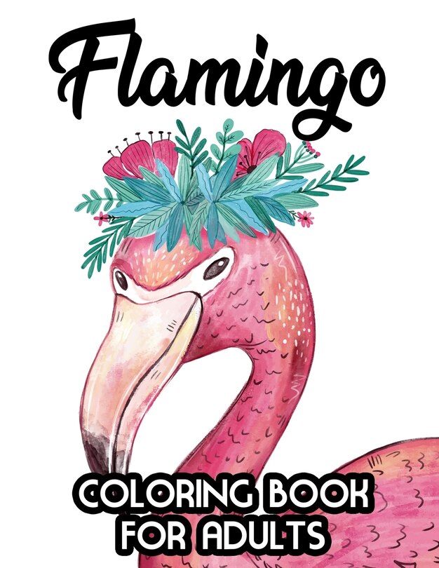 Front cover_Flamingo Coloring Book for Adults