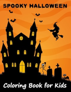 Front cover_Spooky Halloween Coloring book for Kids