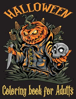 Front cover_Halloween Coloring Book For Adults