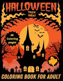 Front cover_Trick or Treat Halloween Coloring Book for adult