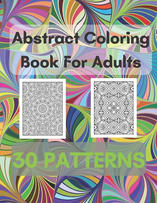 Couverture_Abstract Coloring Book For Adults 30 Patterns