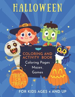 Couverture_Halloween Coloring and Activity Book for Kids Ages 4 and Up