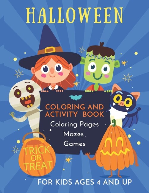Couverture_Halloween Coloring and Activity Book for Kids Ages 4 and Up