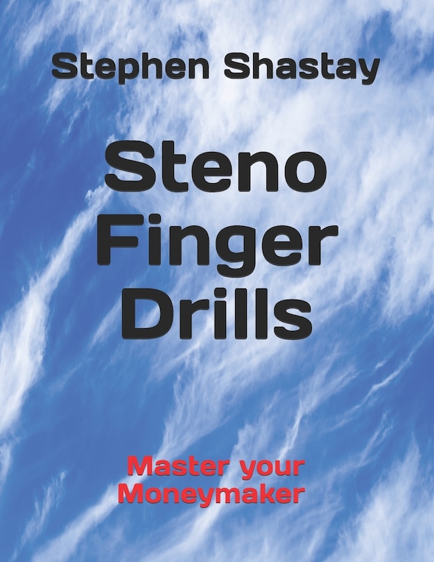 Front cover_Steno Finger Drills