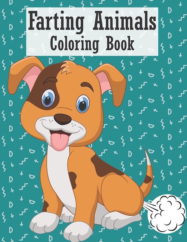 Front cover_Farting Animals Coloring Book