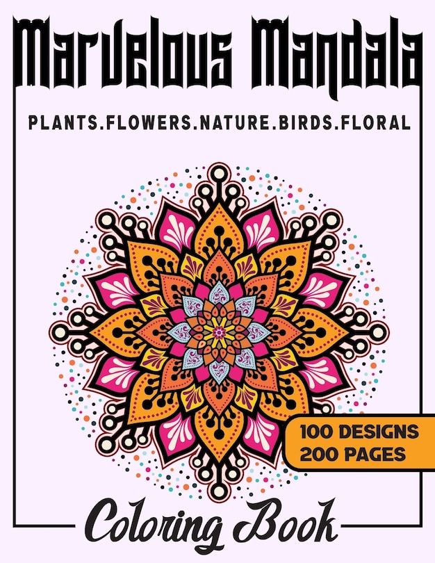 Front cover_Marvelous Mandala Coloring Book