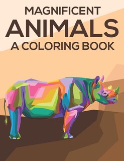 Front cover_Magnificent Animals A Coloring Book