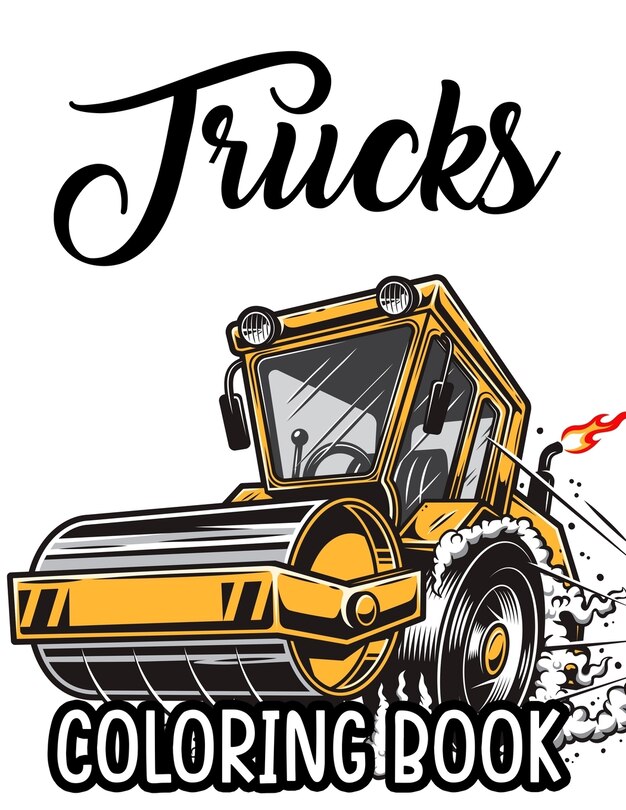Front cover_Trucks Coloring Book