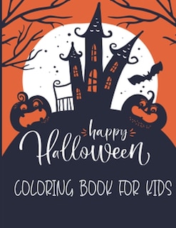 Front cover_Happy Halloween Coloring Book For Kids