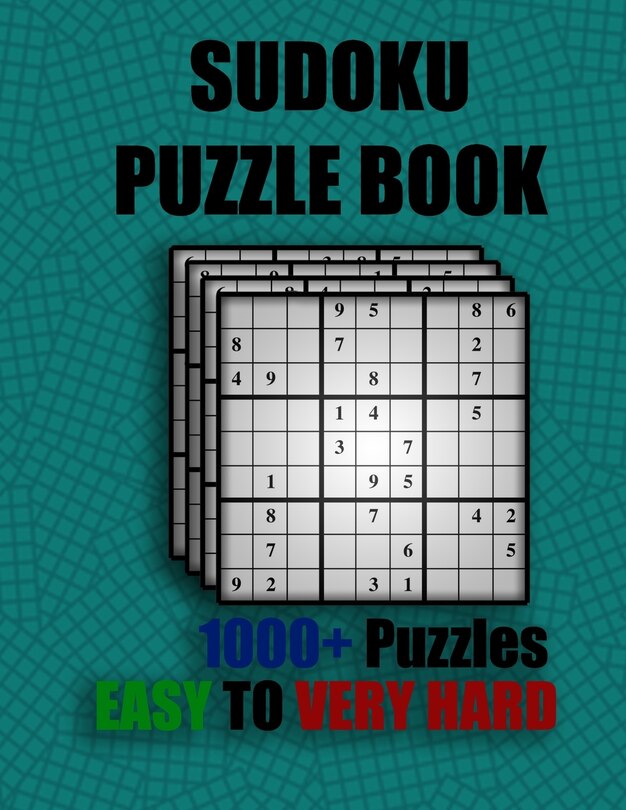 Couverture_Sudoku puzzle book 1000+ puzzles easy to very hard