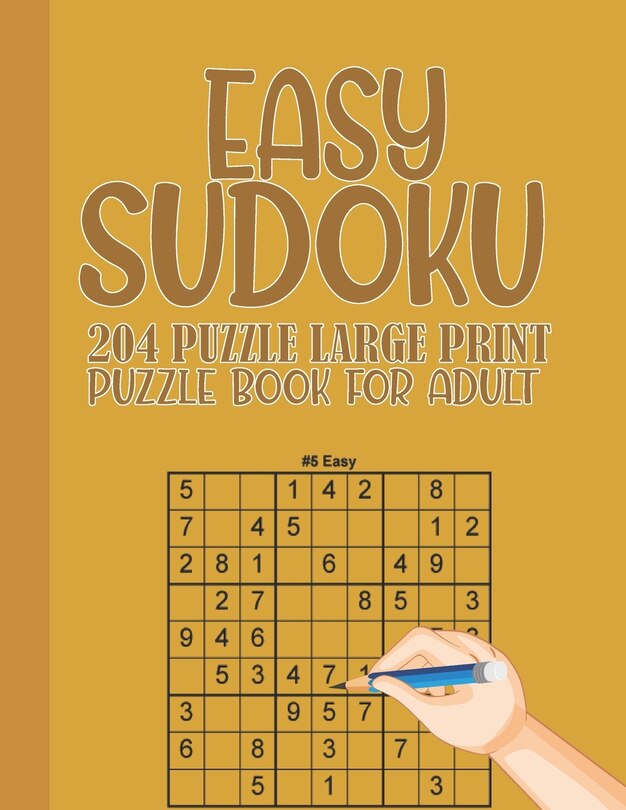 Couverture_Easy Sudoku puzzle book for adults
