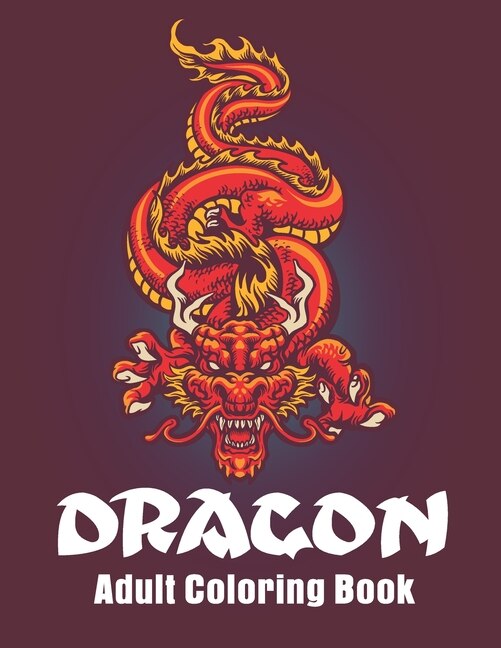 Couverture_Dragon Adult Coloring Book