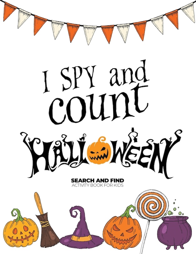 Couverture_I spy and count Halloween - Search and Find Activity Book for Kids