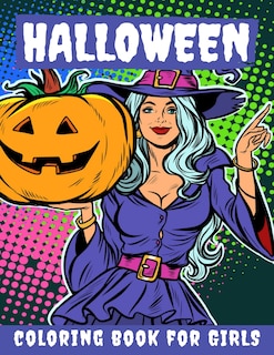 Couverture_Halloween Coloring Book for Girls