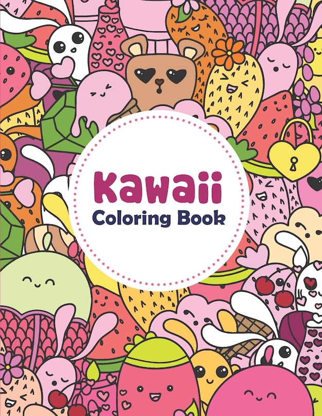 Front cover_Kawaii Coloring Book