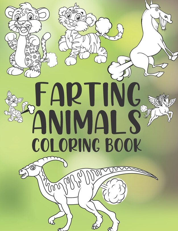 Front cover_Farting Animal Coloring Book