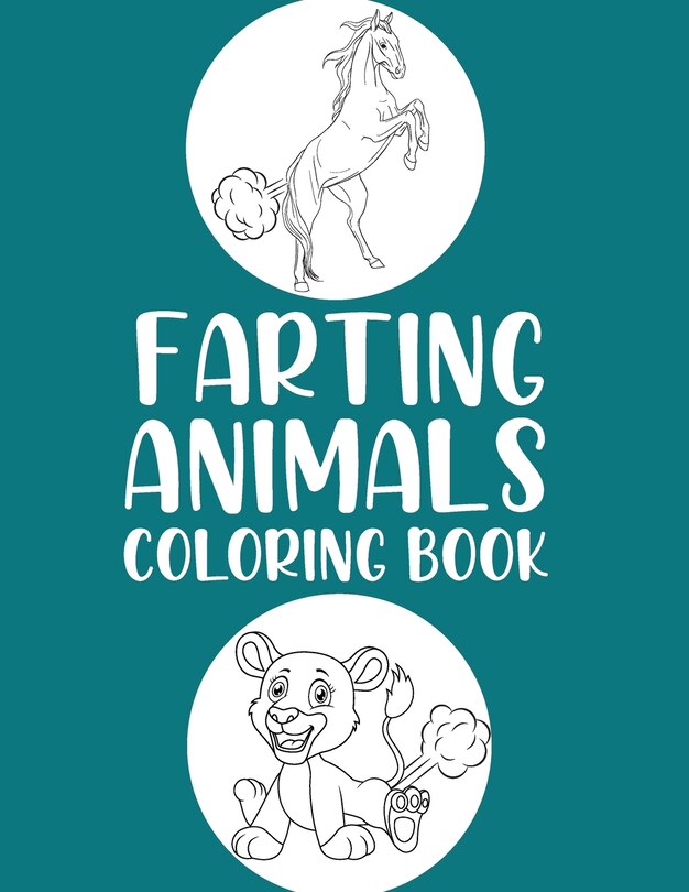 Front cover_Farting Animal Coloring Book
