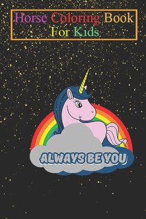 Front cover_Horse Coloring Book For Kids