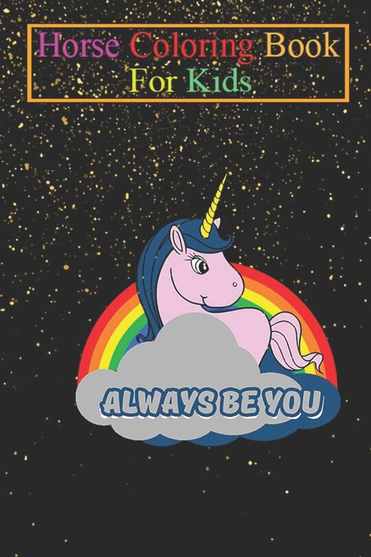 Front cover_Horse Coloring Book For Kids