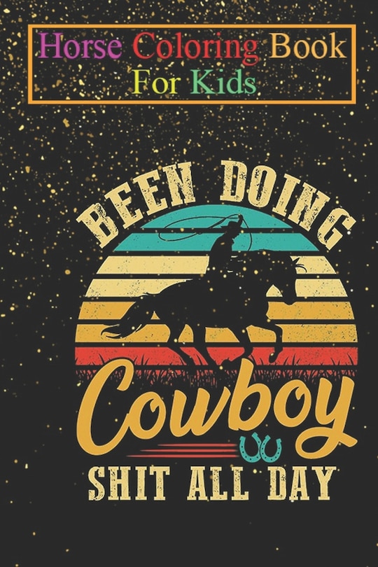 Front cover_Horse Coloring Book For Kids