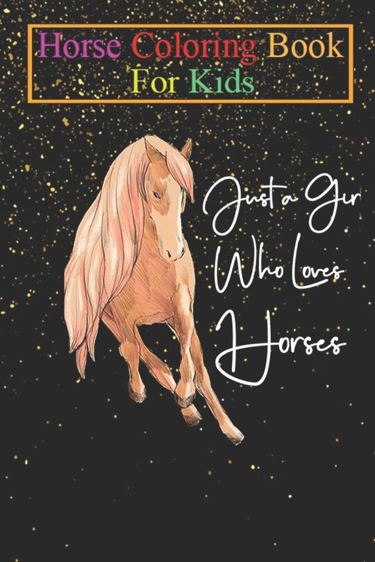 Front cover_Horse Coloring Book For Kids