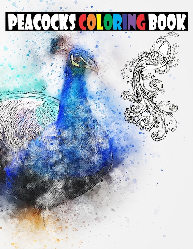 Couverture_Peacocks coloring book