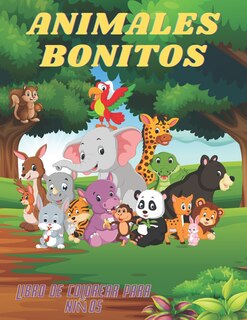 Front cover_ANIMALES BONITOS - Libro De Colorear Para Niños