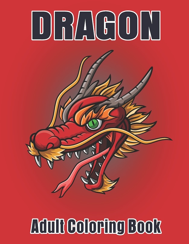 Couverture_Dragon Adult Coloring Book