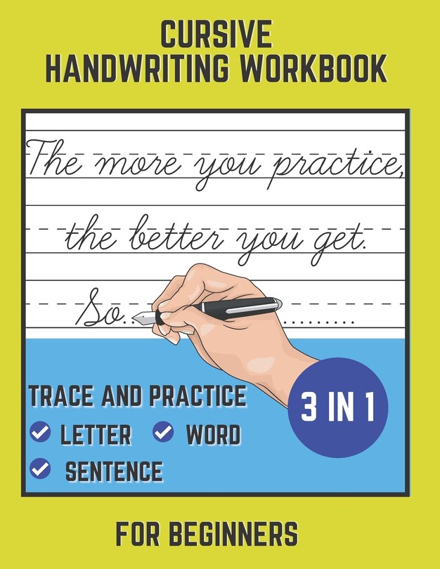 Front cover_Cursive Handwriting Workbook For Beginners