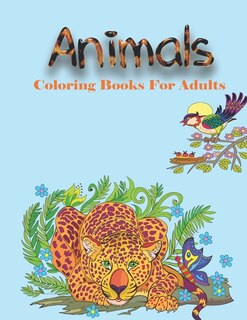 Front cover_Animal Coloring Books For Adults