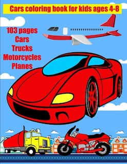 Couverture_Cars coloring book for kids ages 4-8