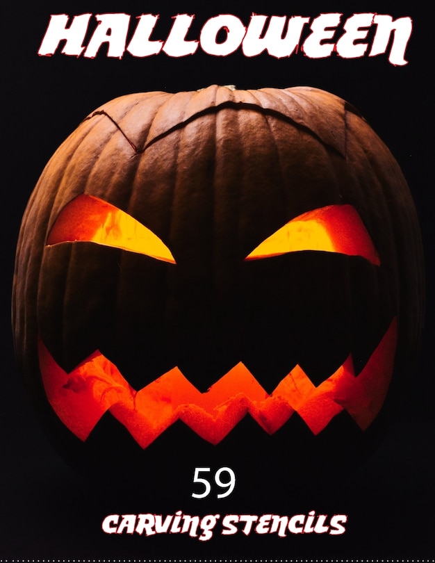 Couverture_Halloween 59 Carving Stencils