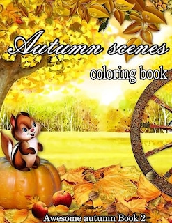 Front cover_Autumn Scenes Coloring Book