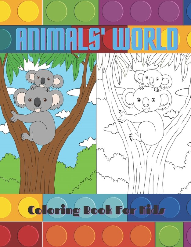 Couverture_ANIMALS' WORLD - Coloring Book For Kids