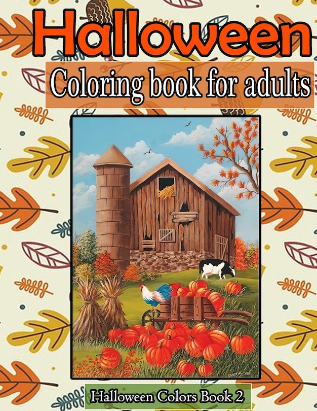 Front cover_Halloween coloring book for adults