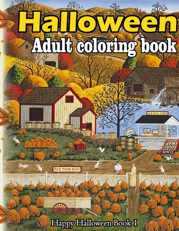 Couverture_Halloween adult coloring book