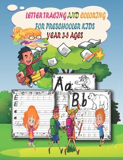 Couverture_Letter Tracing and Coloring For Preschooler Kids Ages 3-5 Year