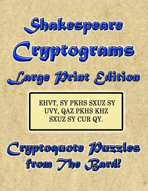 Couverture_Shakespeare Cryptograms Large Print Edition