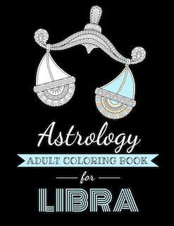Front cover_Astrology Adult Coloring Book for Libra