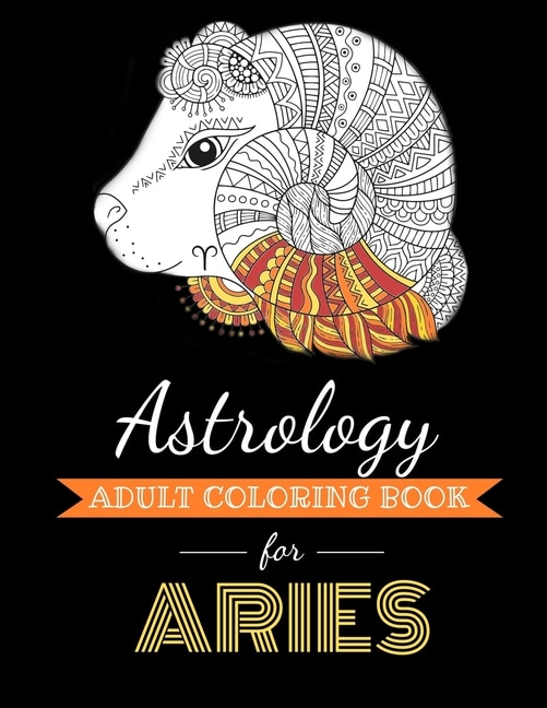 Front cover_Astrology Adult Coloring Book For Aries