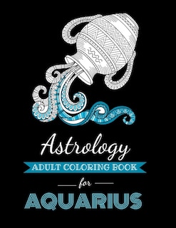 Front cover_Astrology Adult Coloring Book for Aquarius