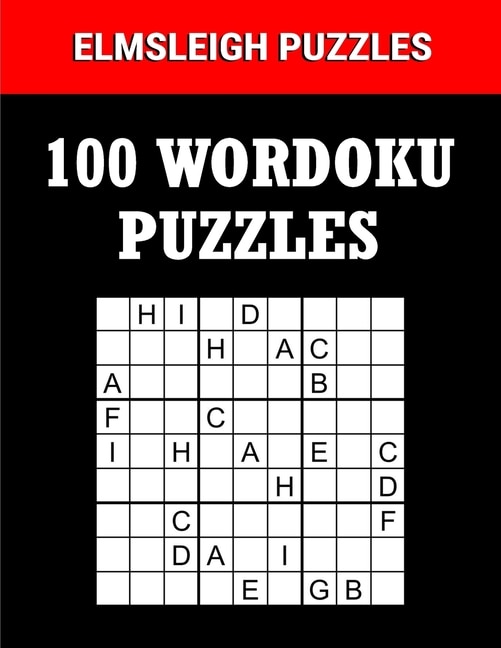 Front cover_100 Wordoku Puzzles Book - A Word Sudoku Puzzle Book