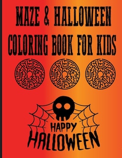 Couverture_MAZE & HALLOWEEN Coloring Book For Kids
