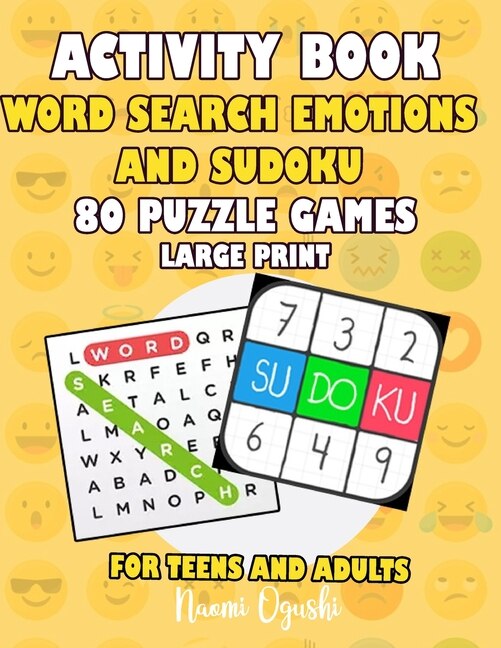 Couverture_Activity Book Word Search and Sudoku Lovers 80 Puzzle Games Large Print Teens and Adults
