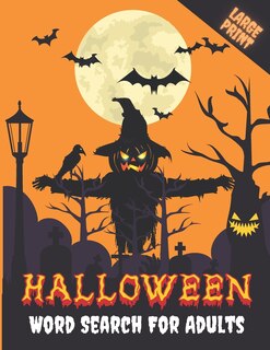 Front cover_Halloween Word Search For Adults