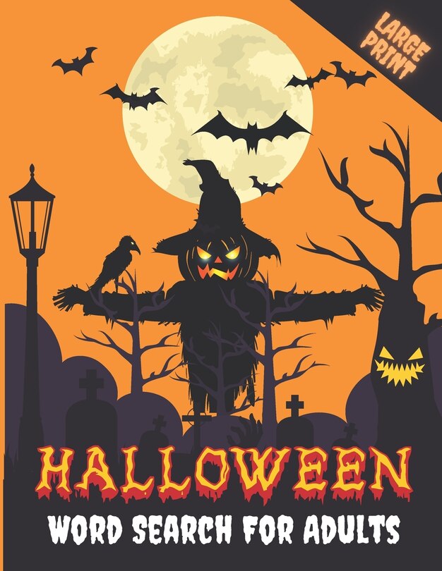 Front cover_Halloween Word Search For Adults