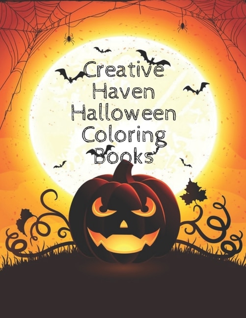 Front cover_Creative Haven Halloween Coloring Books